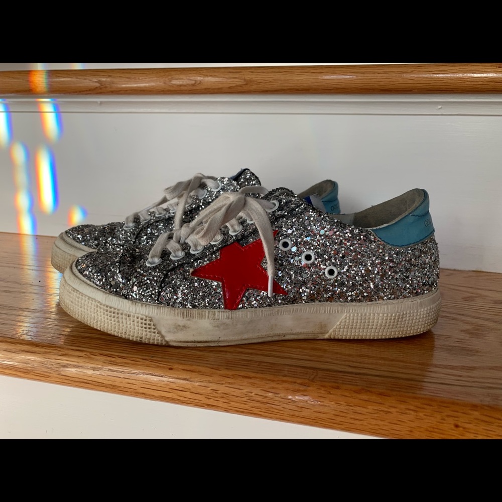 Golden goose glitter silver